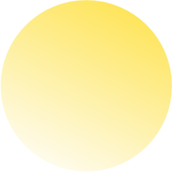 Solid yellow circle on a white background.